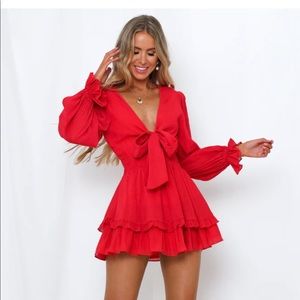 Hello Molly Lost Somebody Dress Red (only wore once)